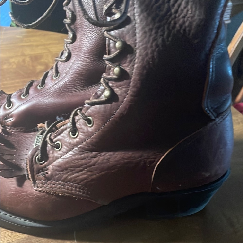 Double H Brown Heeled Boots